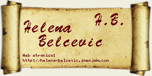 Helena Belčević vizit kartica